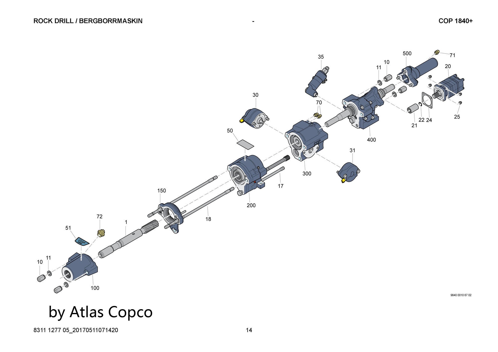 Atlas Copco Epiroc INTERMED. PART 3115527424 / 3115 5274 24