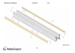 Atlas Copco Epiroc SLIDING RAIL 3128003402/3128 0034 02